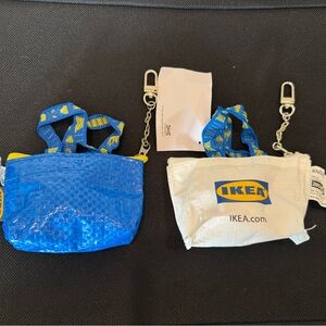 X2 IKEA Klonig Mini Tote Bag Key Ring